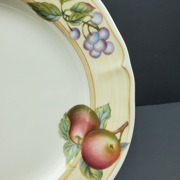 Noritake Homecraft Fruit Canyon Dinner Plates Fruit Pattern Rim Dinner Plates - Picture 5 of 6